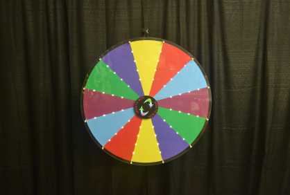 Standing Color Spin Wheel