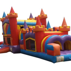 Castle Obstacle with Slide Wet/Dry