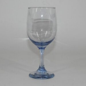 Wine Glass Blue Stem 12 oz