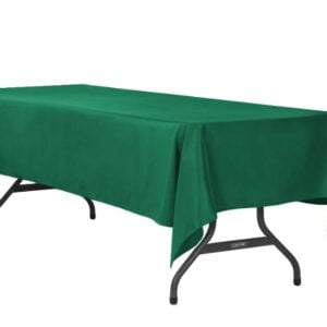 6' or 8' emerald green flat linen