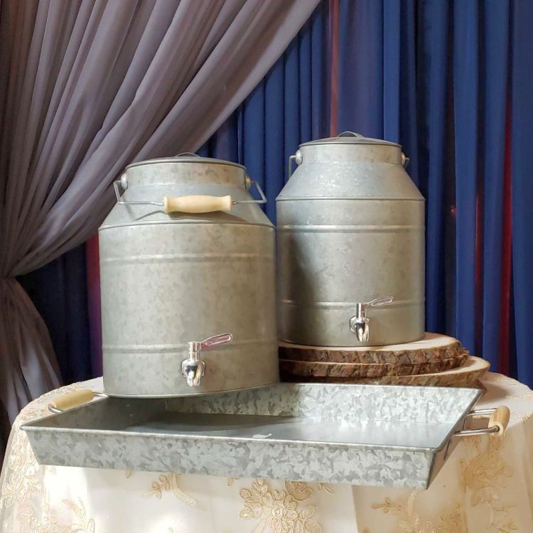 2.54 Gallon Rustic Beverage Dispenser Lubbock Event Rentals